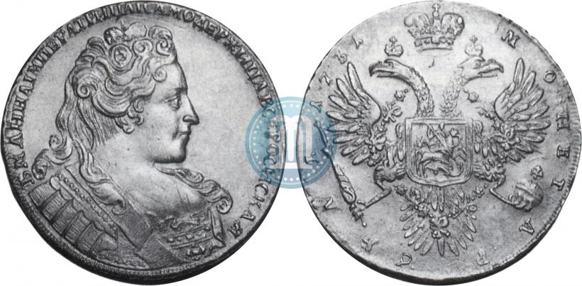 Фото 1 рубль 1731 года  