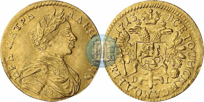 Picture 1 ducat 1713 year D-L 