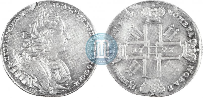 Picture 1 rouble 1727 year СПБ "Petersburg type"