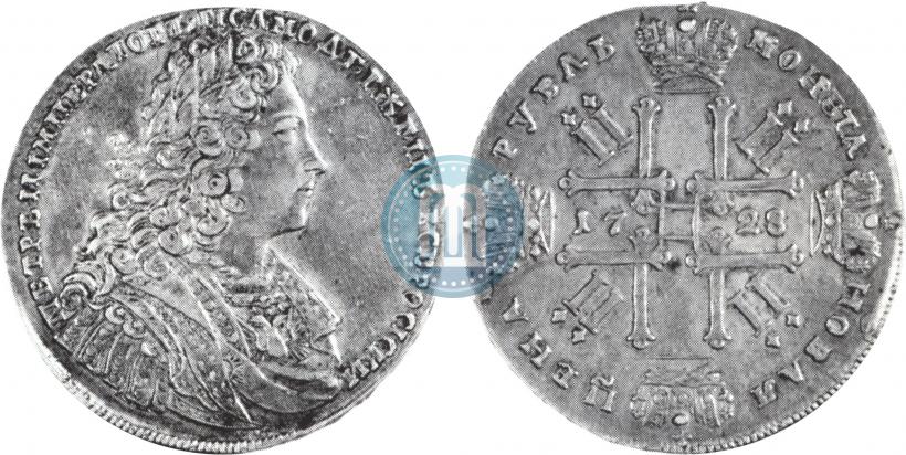 Picture 1 rouble 1728 year  "Type of 1728"