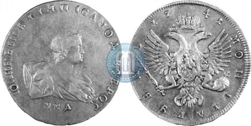 Picture 1 rouble 1741 year ММД 