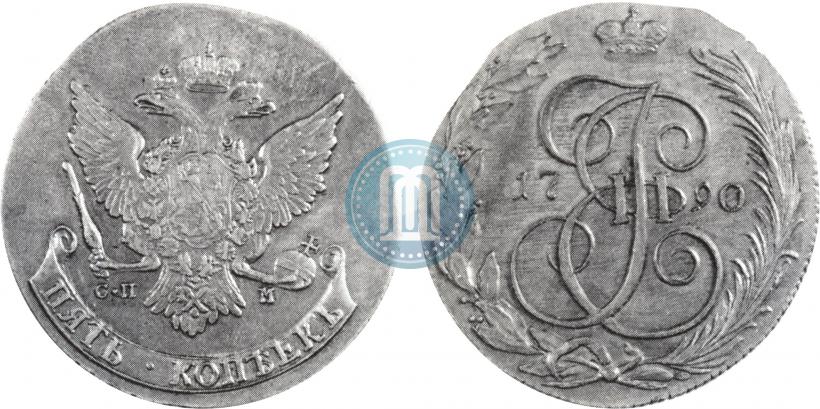 Фото 5 копеек 1757 года СПМ 