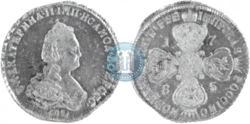 Фото 5 рублей 1785 года СПБ 