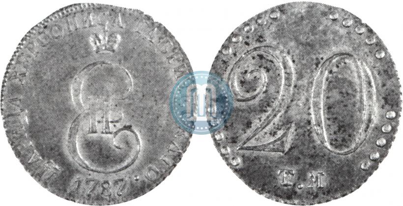 Picture 20 kopecks 1787 year ТМ 