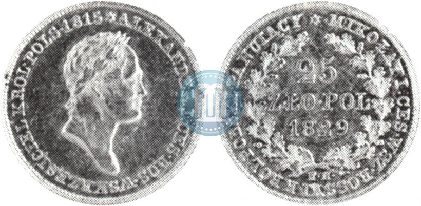 Picture 25 złotych 1825 year IB 