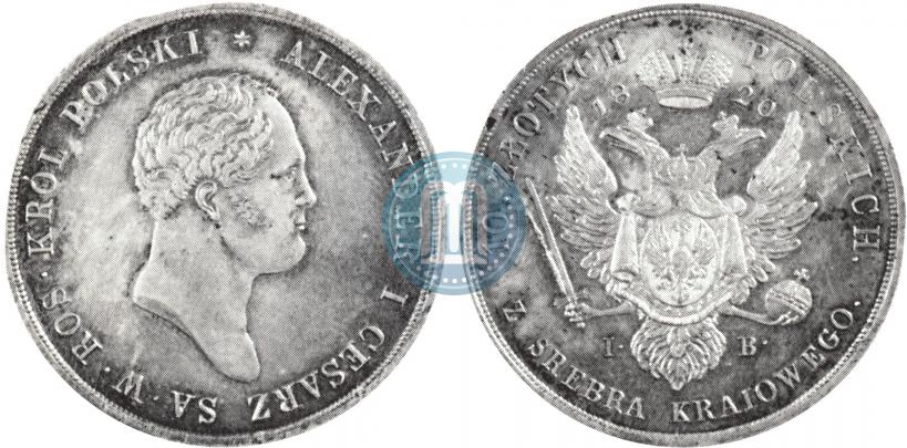 Picture 10 złotych 1820 year IB 
