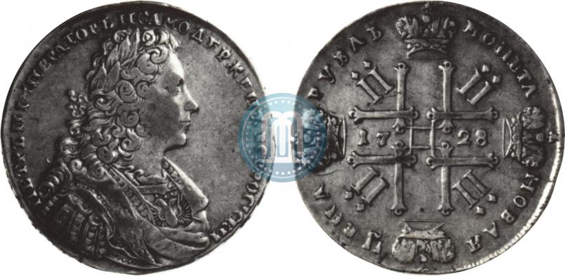 Picture 1 rouble 1728 year  "Type of 1728"