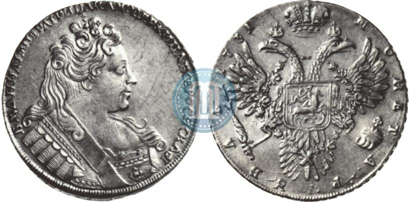 Picture 1 rouble 1731 year  