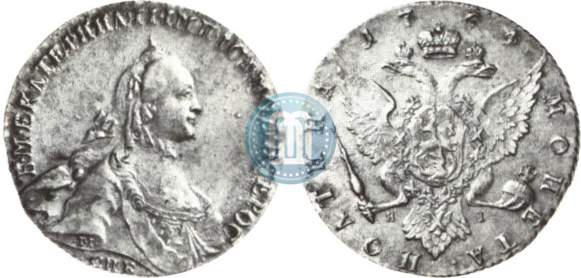 Фото Полтина 1764 года СПБ-ЯI 