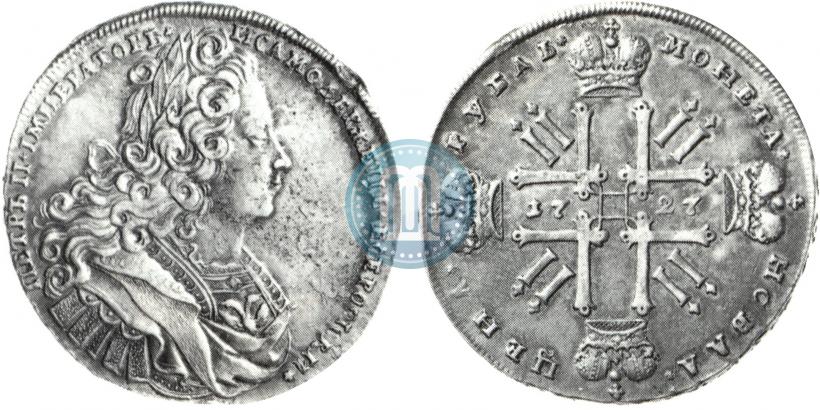Picture 1 rouble 1727 year  "Moscow type"