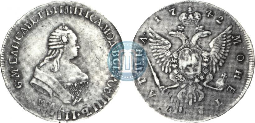 Фото Полтина 1742 года ММД 