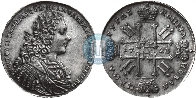 Picture 1 rouble 1728 year  "Type of 1728"