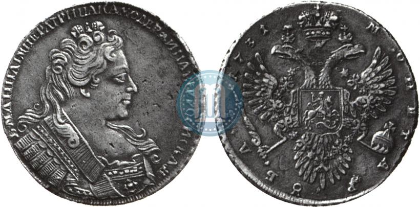 Picture 1 rouble 1731 year  