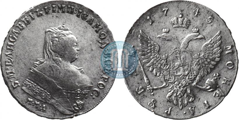 Picture 1 rouble 1745 year ММД 
