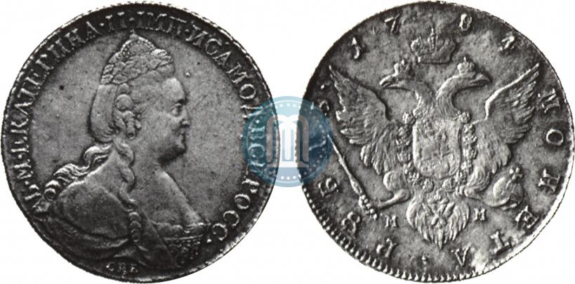 Фото 1 рубль 1784 года СПБ-ММ 