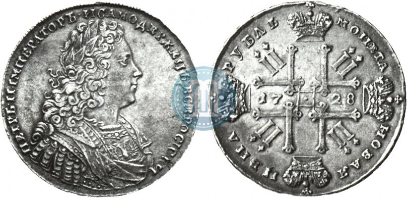 Picture 1 rouble 1728 year  "Type of 1728"