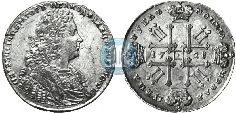 Picture 1 rouble 1728 year  "Type of 1728"