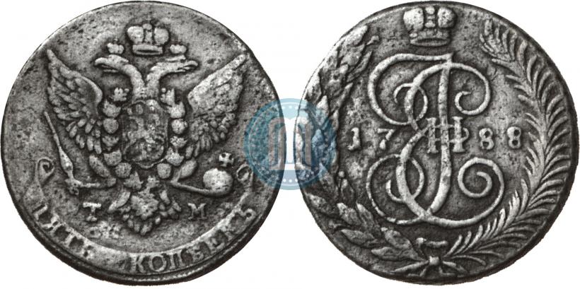 Фото 5 копеек 1788 года ТМ 