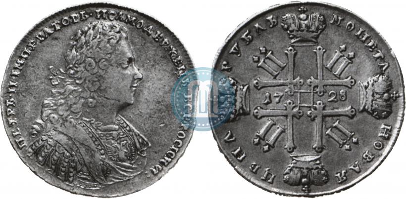Picture 1 rouble 1728 year  "Type of 1728"
