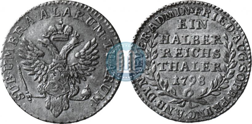 Фото Ein halber reichsthaler 1798 года  "Княжество Йевер"