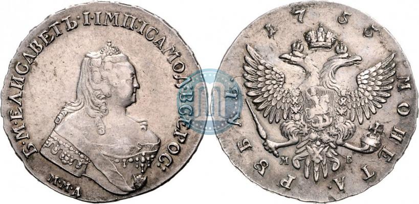 Picture 1 rouble 1755 year ММД-МБ 