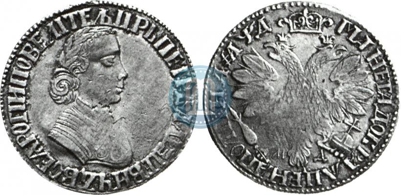 Фото Полтина 1704 года МД "Портрет работы Ф. Алексеева"