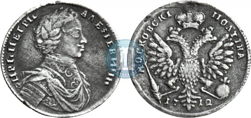 Picture Poltina 1712 year  "Portrait by S. Gouin"