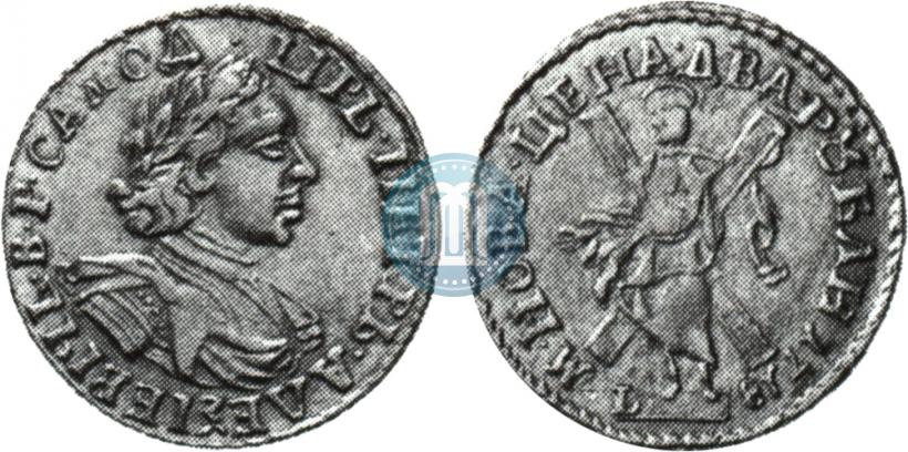 Фото 2 рубля 1718 года L 