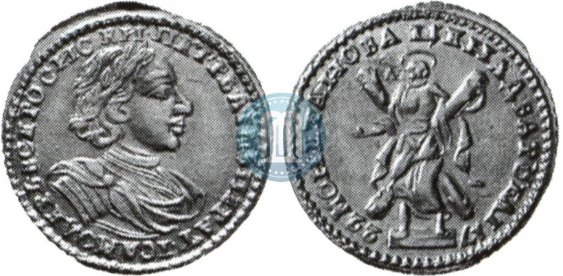 Фото 2 рубля 1722 года  