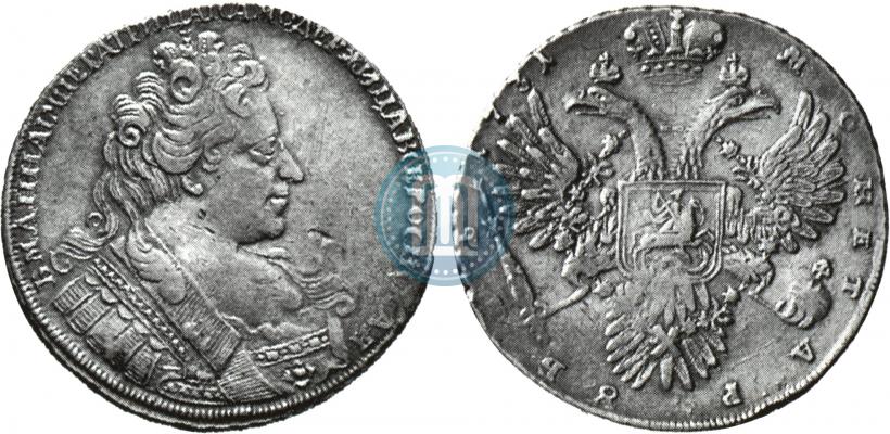 Picture 1 rouble 1731 year  