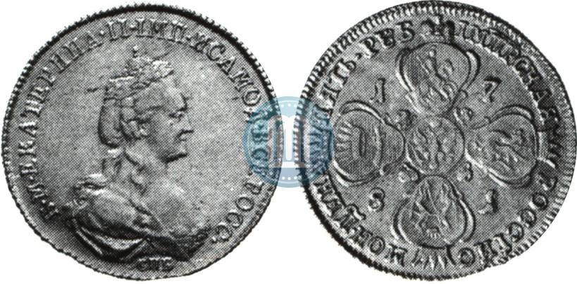 Picture 5 roubles 1781 year СПБ 