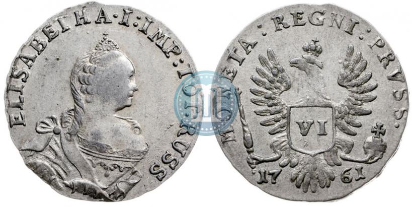 Picture 6 groszy 1761 year  