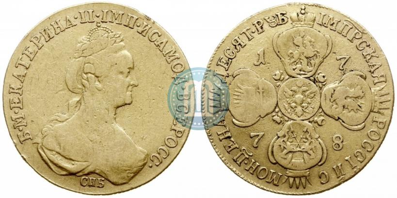 Picture 10 roubles 1778 year СПБ 