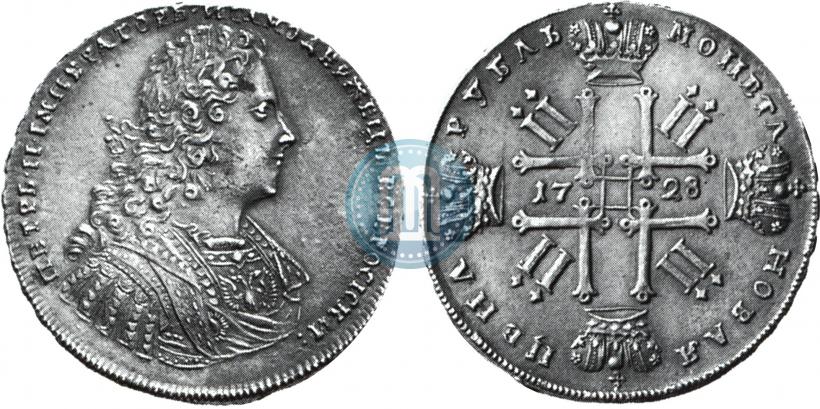 Picture 1 rouble 1728 year  "Type of 1728"