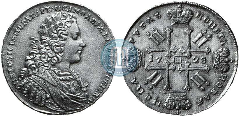 Picture 1 rouble 1728 year  "Type of 1728"