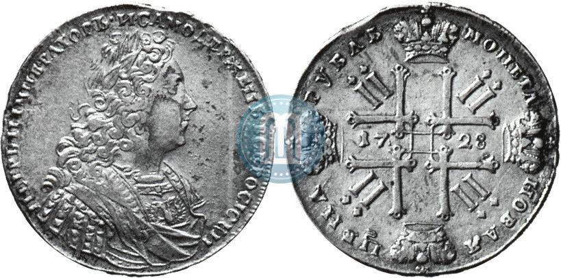 Picture 1 rouble 1728 year  "Type of 1728"