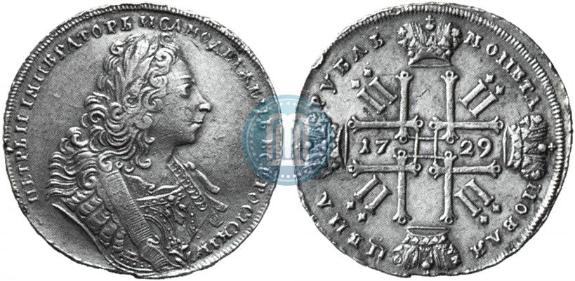 Фото 1 рубль 1729 года  "Тип 1729"