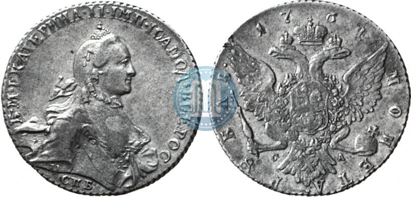 Picture 1 rouble 1764 year СПБ-СА 