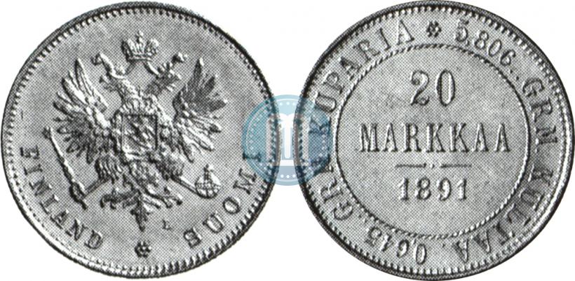 Фото 20 марок 1891 года L 