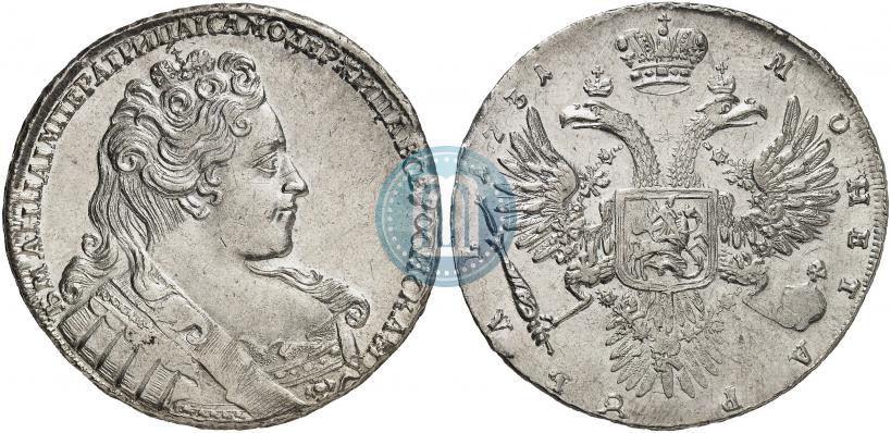 Picture 1 rouble 1731 year  