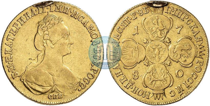 Picture 10 roubles 1780 year СПБ 