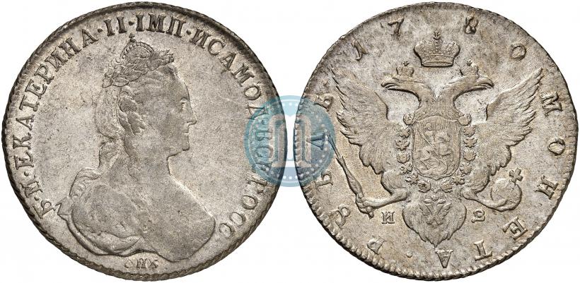 Picture 1 rouble 1780 year СПБ-ИЗ 