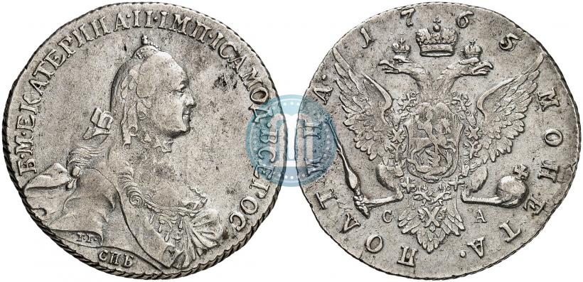 Picture Poltina 1765 year СПБ-СА 