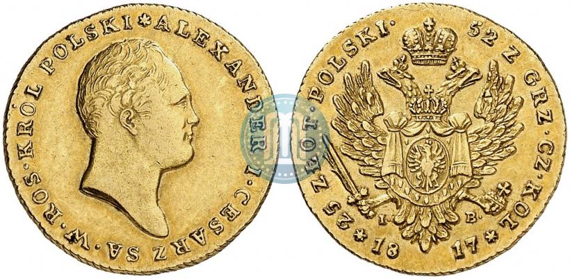 Picture 25 złotych 1817 year IB 