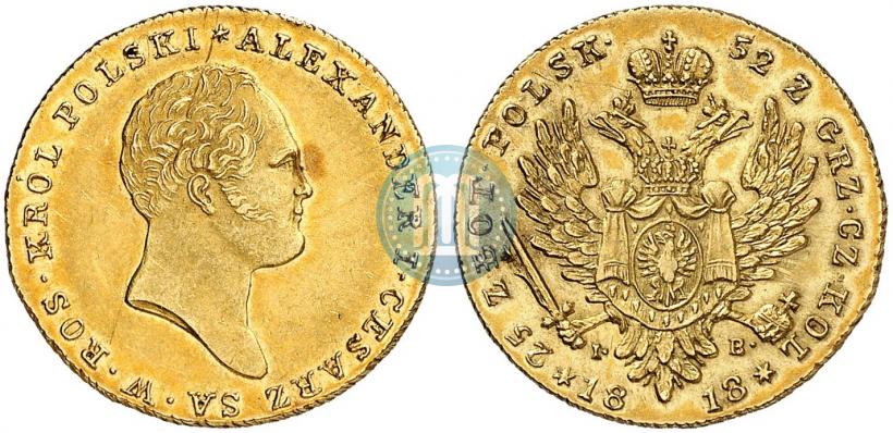 Picture 25 złotych 1818 year IB 