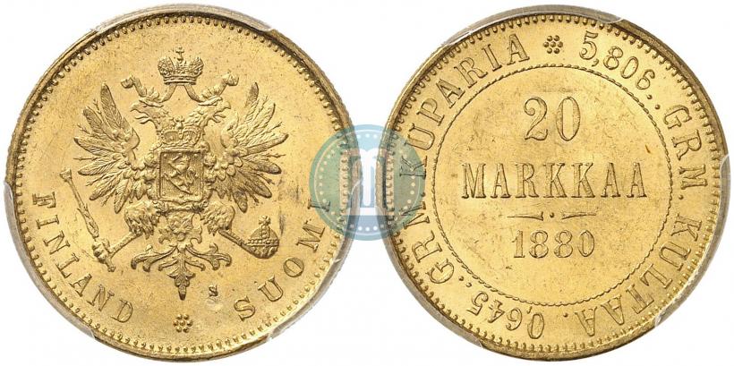 Picture 20 markkaa 1880 year S 
