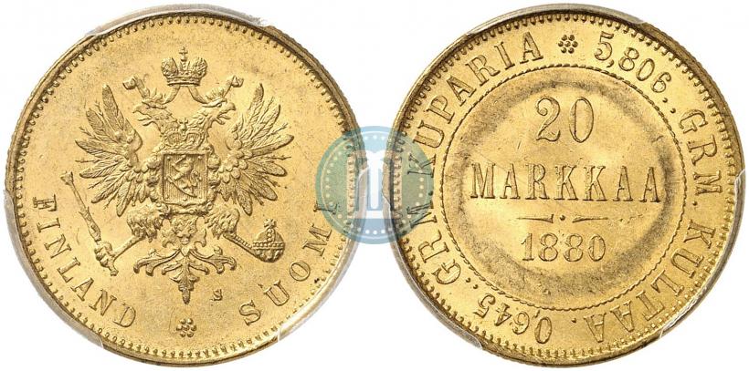Picture 20 markkaa 1880 year S 