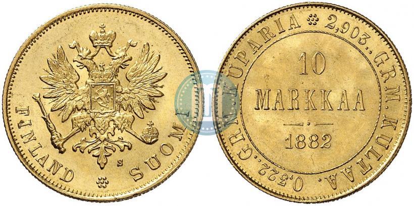 Picture 10 markkaa 1882 year S 