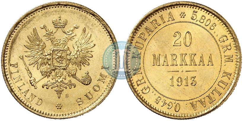 Picture 20 markkaa 1913 year S 