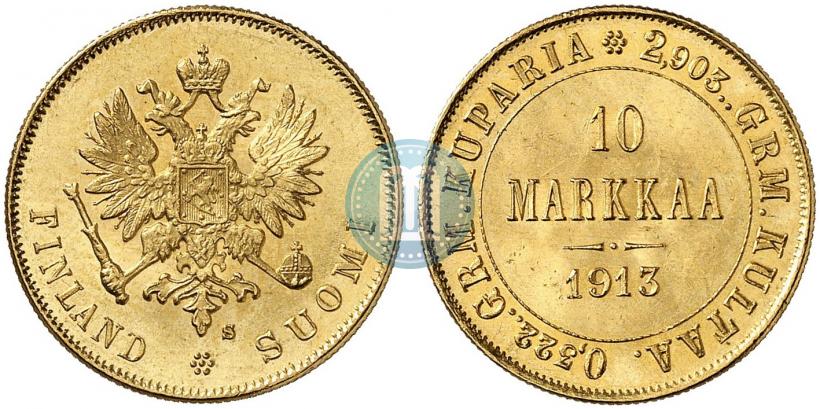 Picture 10 markkaa 1913 year S 